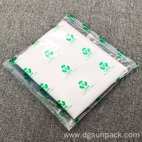 pe resealable clothing tshirt packaging polybags